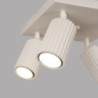 Plafonnier KARBON 4 Beige Sollux | Plafonnier Design 4 Spots GU10