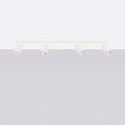 Plafonnier KARBON 4L Beige Sollux | Plafonnier Design 4 Spots GU10