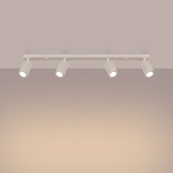 Plafonnier KARBON 4L Beige Sollux | Plafonnier Design 4 Spots GU10