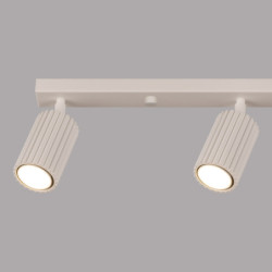 Plafonnier KARBON 4L Beige Sollux | Plafonnier Design 4 Spots GU10