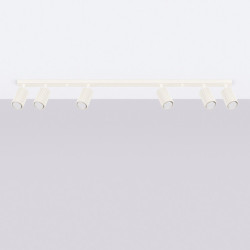 Plafonnier KARBON 6L Beige Sollux | Plafonnier Design 6 Spots GU10
