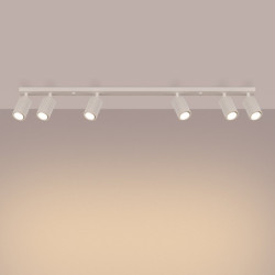 Plafonnier KARBON 6L Beige Sollux | Plafonnier Design 6 Spots GU10