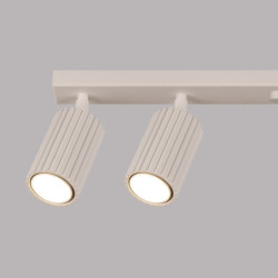 Plafonnier KARBON 6L Beige Sollux | Plafonnier Design 6 Spots GU10