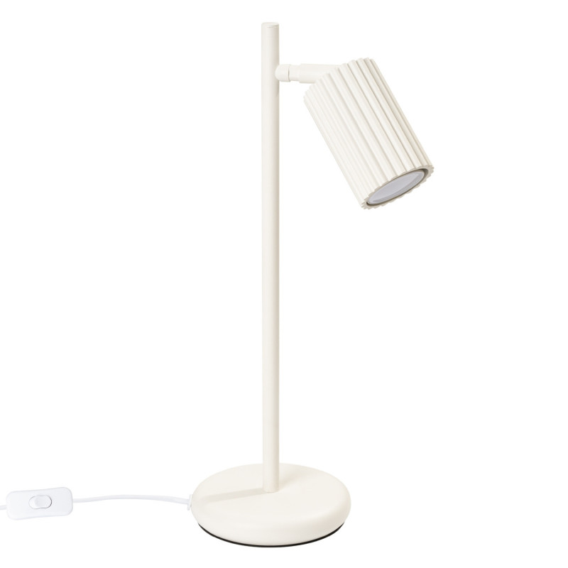 Lampe à poser KARBON Beige Sollux | Lampe Design GU10 Orientable