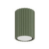 Plafonnier KARBON 10 Vert Olive Sollux | Plafonnier Tube Design GU10