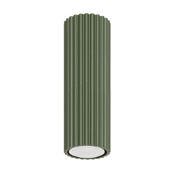 Plafonnier KARBON 20 Vert Olive Sollux | Plafonnier Tube Design GU10