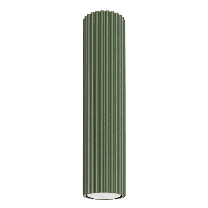 Plafonnier KARBON 30 vert olive Sollux | Spot Tubulaire GU10 Design 30 cm