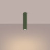Plafonnier KARBON 30 vert olive Sollux | Spot Tubulaire GU10 Design 30 cm