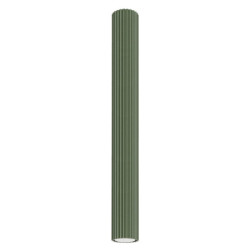 Plafonnier KARBON 60 Vert Olive Sollux | Plafonnier Tube Design GU10