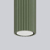 Plafonnier KARBON 60 Vert Olive Sollux | Plafonnier Tube Design GU10