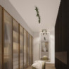 Plafonnier KARBON 60 Vert Olive Sollux | Plafonnier Tube Design GU10