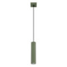 Lampe suspendue KARBON 1 Vert Olive Sollux | Suspension Design GU10