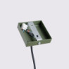 Lampe suspendue KARBON 1 Vert Olive Sollux | Suspension Design GU10
