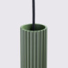 Lampe suspendue KARBON 3P Vert Olive Sollux | Suspension Design 3 Lumières GU10