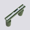 Plafonnier KARBON 2 Vert Olive Sollux | Plafonnier Design 2 Spots GU10