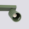 Plafonnier KARBON 2 Vert Olive Sollux | Plafonnier Design 2 Spots GU10