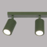 Plafonnier KARBON 3L Vert Olive Sollux | Plafonnier Linéaire 3 Spots GU10