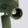 Plafonnier KARBON 3P Vert Olive Sollux | Plafonnier Rond 3 Spots GU10