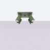 Plafonnier KARBON 4 Vert Olive Sollux | Plafonnier Design 4 Spots GU10