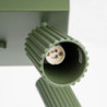 Plafonnier KARBON 4 Vert Olive Sollux | Plafonnier Design 4 Spots GU10