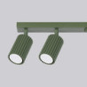 Plafonnier KARBON 6L Vert Olive Sollux | Plafonnier Design 6 Spots GU10