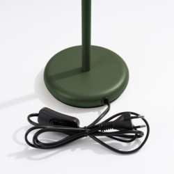 Lampe à Poser KARBON Vert Olive Sollux | Lampe Design GU10