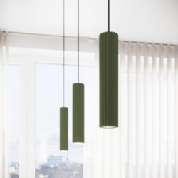 Lampe à Poser KARBON Vert Olive Sollux | Lampe Design GU10