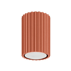 Plafonnier KARBON 10 Rouge Ocre Sollux | Plafonnier Design GU10