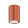 Plafonnier KARBON 10 Rouge Ocre Sollux | Plafonnier Design GU10