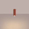 Plafonnier KARBON 20 Rouge Ocre Sollux | Plafonnier Design GU10