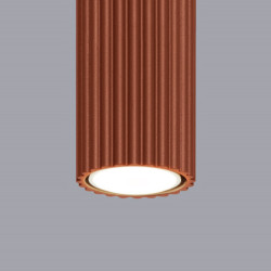 Plafonnier KARBON 20 Rouge Ocre Sollux | Plafonnier Design GU10