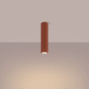 Plafonnier KARBON 30 Rouge Ocre Sollux | Plafonnier Design GU10