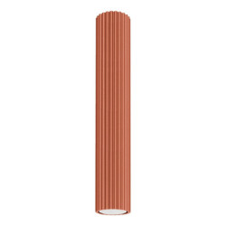 Plafonnier KARBON 40 Rouge Ocre Sollux | Plafonnier Design GU10
