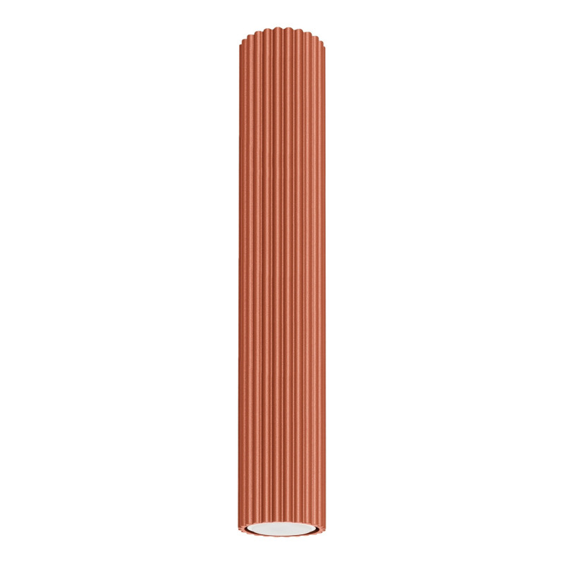 Plafonnier KARBON 40 Rouge Ocre Sollux | Plafonnier Design GU10