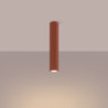 Plafonnier KARBON 40 Rouge Ocre Sollux | Plafonnier Design GU10
