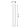 Plafonnier KARBON 40 Rouge Ocre Sollux | Plafonnier Design GU10