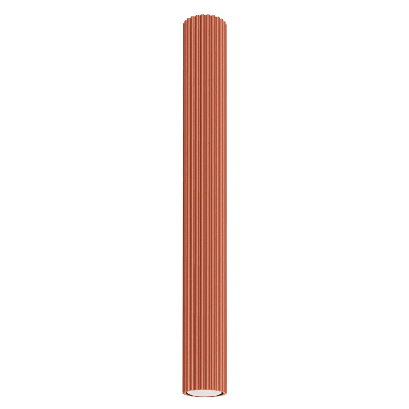 Plafonnier KARBON 60 Rouge Ocre Sollux | Plafonnier Design GU10