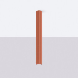 Plafonnier KARBON 60 Rouge Ocre Sollux | Plafonnier Design GU10