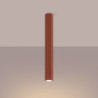 Plafonnier KARBON 60 Rouge Ocre Sollux | Plafonnier Design GU10