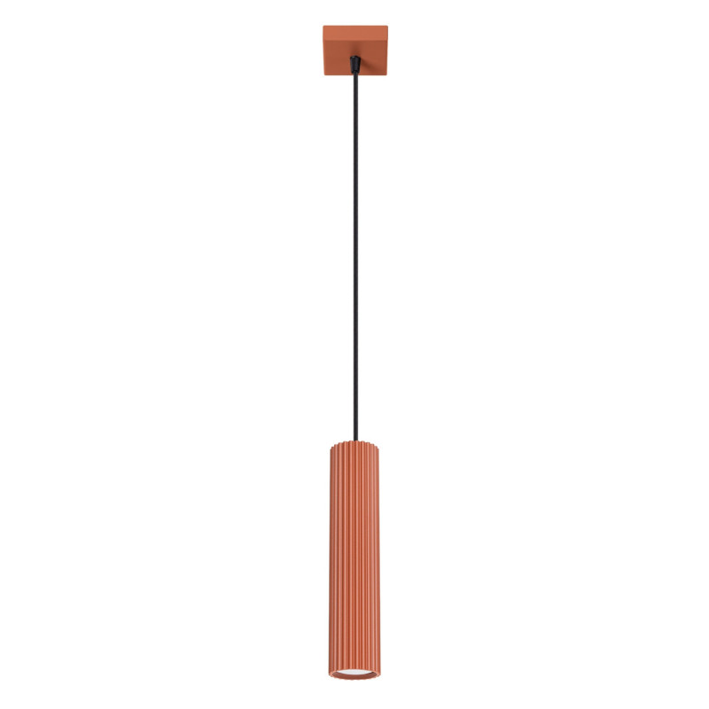 Suspension KARBON 1 Rouge Ocre Sollux | Suspension Design GU10