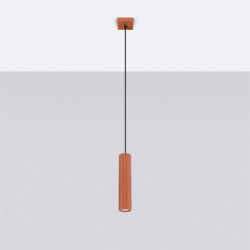 Suspension KARBON 1 Rouge Ocre Sollux | Suspension Design GU10