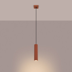 Suspension KARBON 1 Rouge Ocre Sollux | Suspension Design GU10
