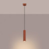 Suspension KARBON 1 Rouge Ocre Sollux | Suspension Design GU10