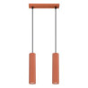 Suspension KARBON 2 Rouge Ocre Sollux | Suspension Design 2x GU10