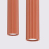 Suspension KARBON 2 Rouge Ocre Sollux | Suspension Design 2x GU10