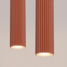 Suspension KARBON 2 Rouge Ocre Sollux | Suspension Design 2x GU10
