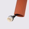 Suspension KARBON 2 Rouge Ocre Sollux | Suspension Design 2x GU10