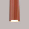 Suspension KARBON 3L Rouge Ocre Sollux | Suspension Linéaire Design 3x GU10