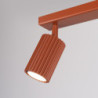 Plafonnier KARBON 2 Rouge Ocre Sollux | Plafonnier Design 2x GU10