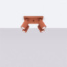 Plafonnier KARBON 4 Rouge Ocre Sollux | Plafonnier Design 4x GU10
